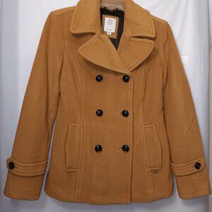 S. OLIVER DOUBLE BREASTED WOOL BLEND PEA COAT